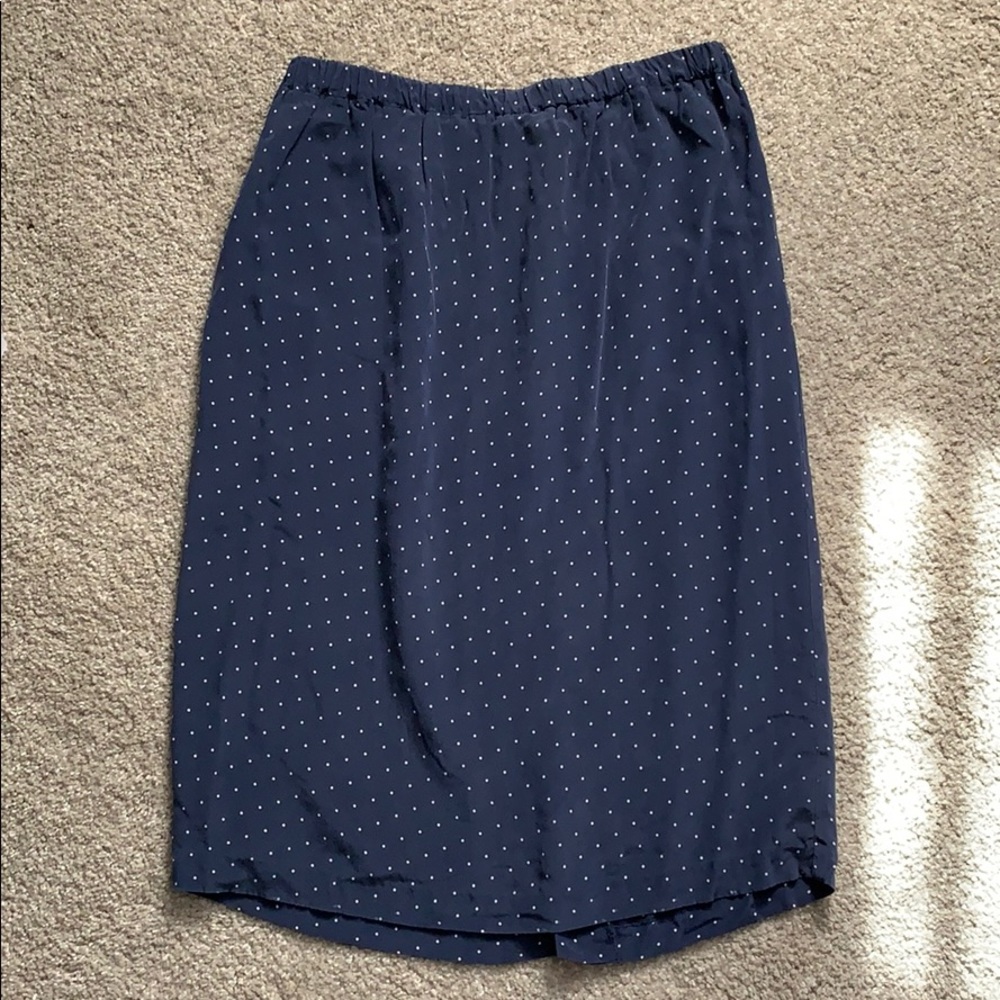 Vintage 100% silk skirt